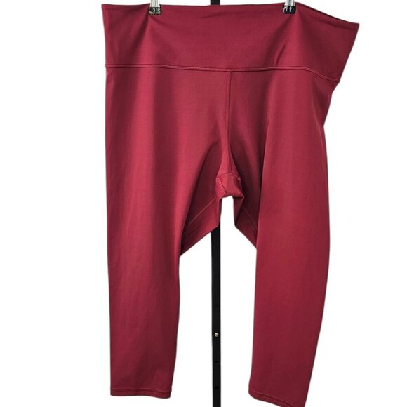 Athleta Womens Elation Train 7/8 Tight, Plus Size, Red, Athletic Leggings, 3X - Picture 1 of 8